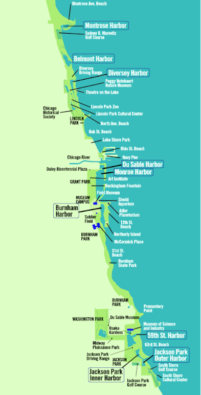 12th Street Beach to Diversey Harbor