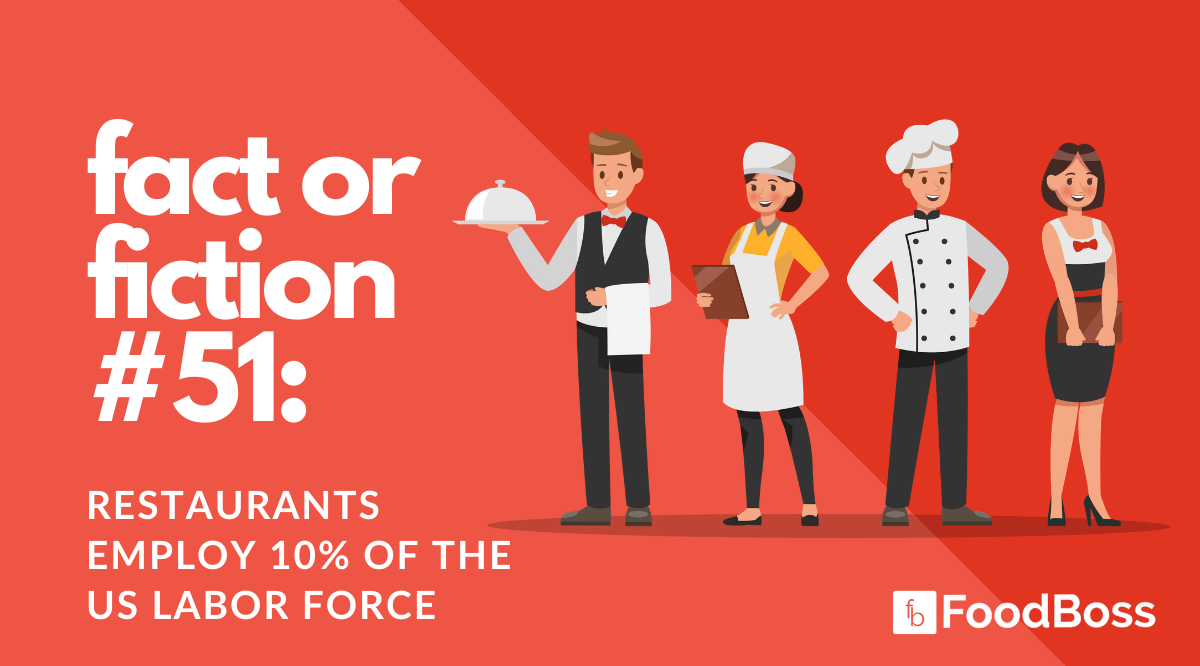 Fact or Fiction #51: Restaurants Employ 10% of the US Labor Force